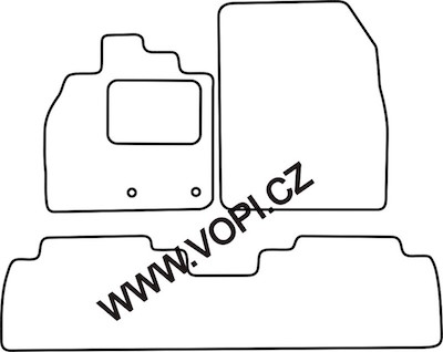 Textil-Autoteppiche Renault Senic 06/2009 -  Autofit (3870)